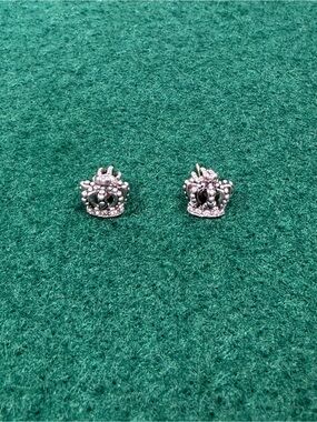 Crown Stud Earrings Royal Tiara Princess Studs